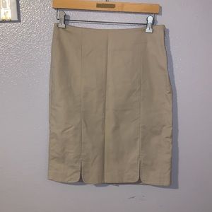 The Limited Collection tan office pencil skirt